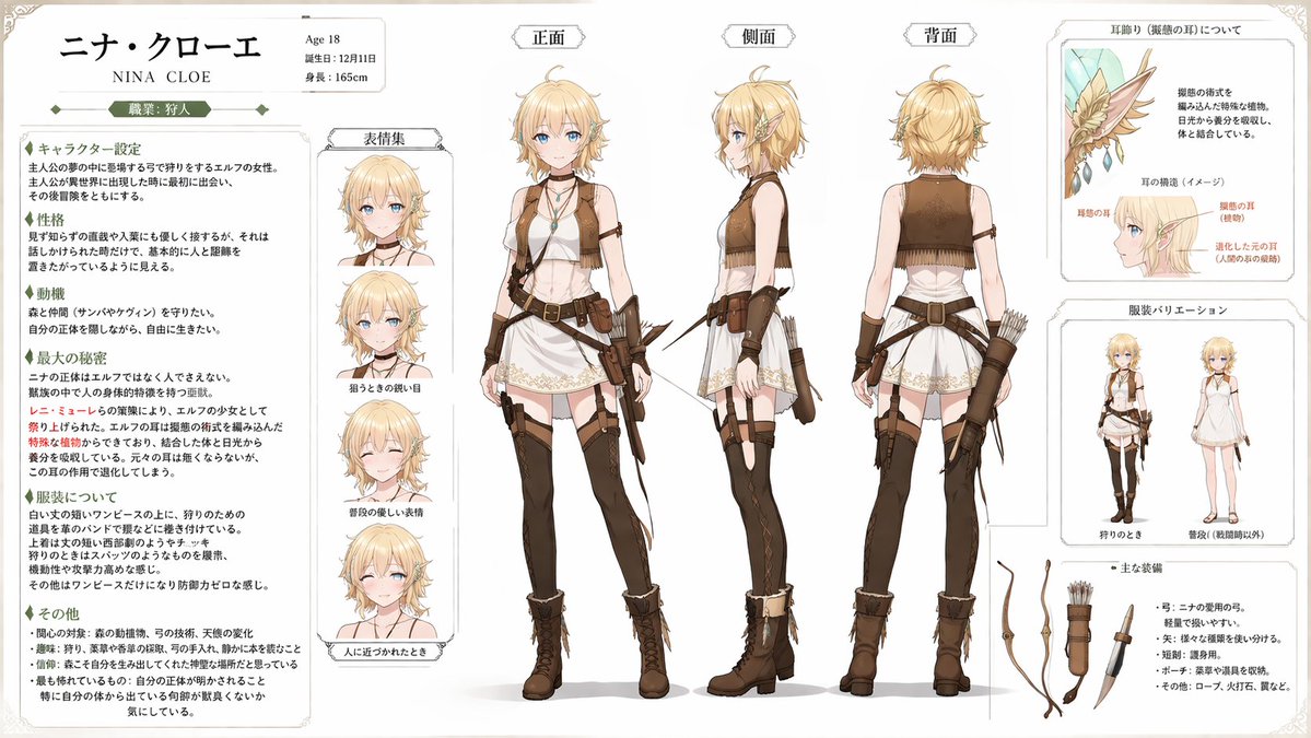 角色设定资料整理器