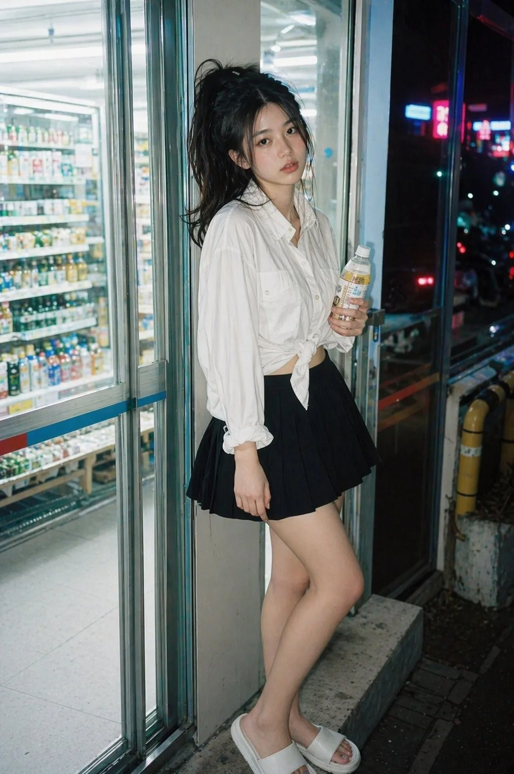 便利店霓虹人像