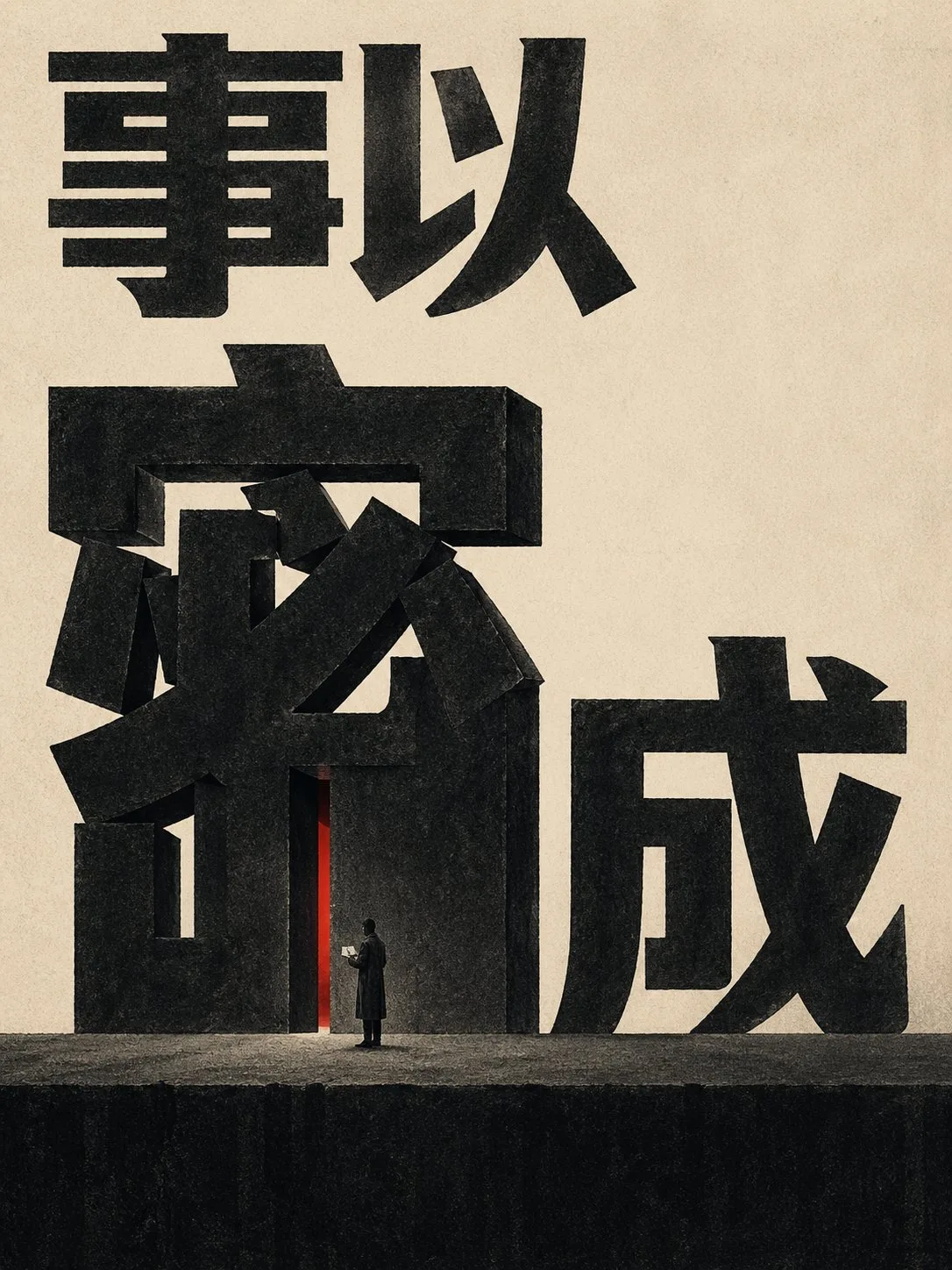 文字震撼海报（带地面）